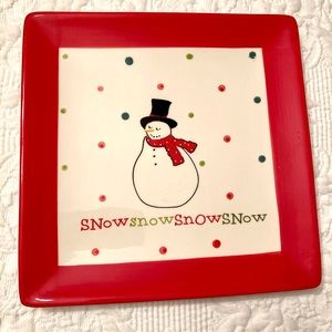 Snowman Plate
